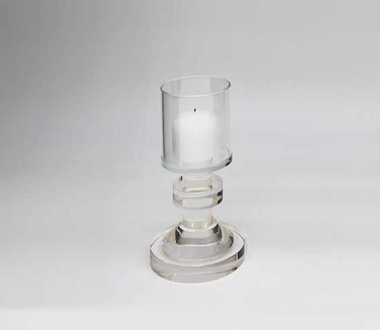 Tizo 6" Crystal glass footed tealite holder
