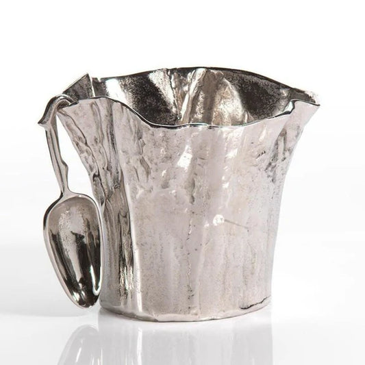 Zodax 12" Diameter Aluminum Ice Bucket with Scoop