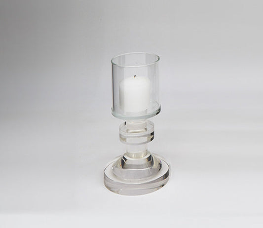 Tizo 6" Crystal glass footed tealite holder